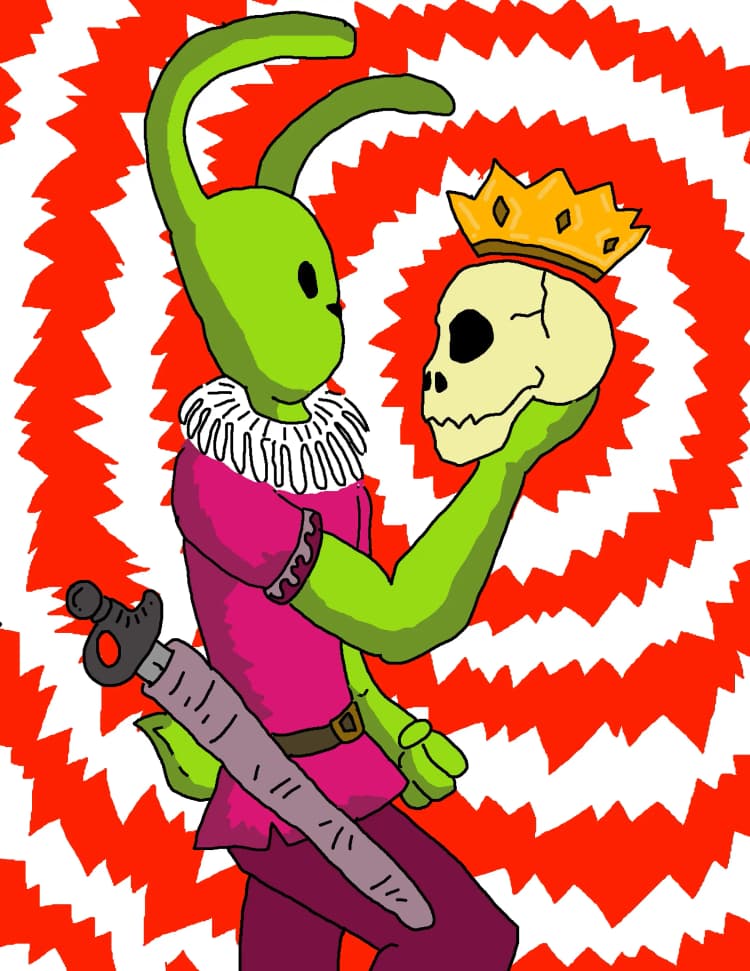 02 Bunny Hamlet - 2020 Digital illustration